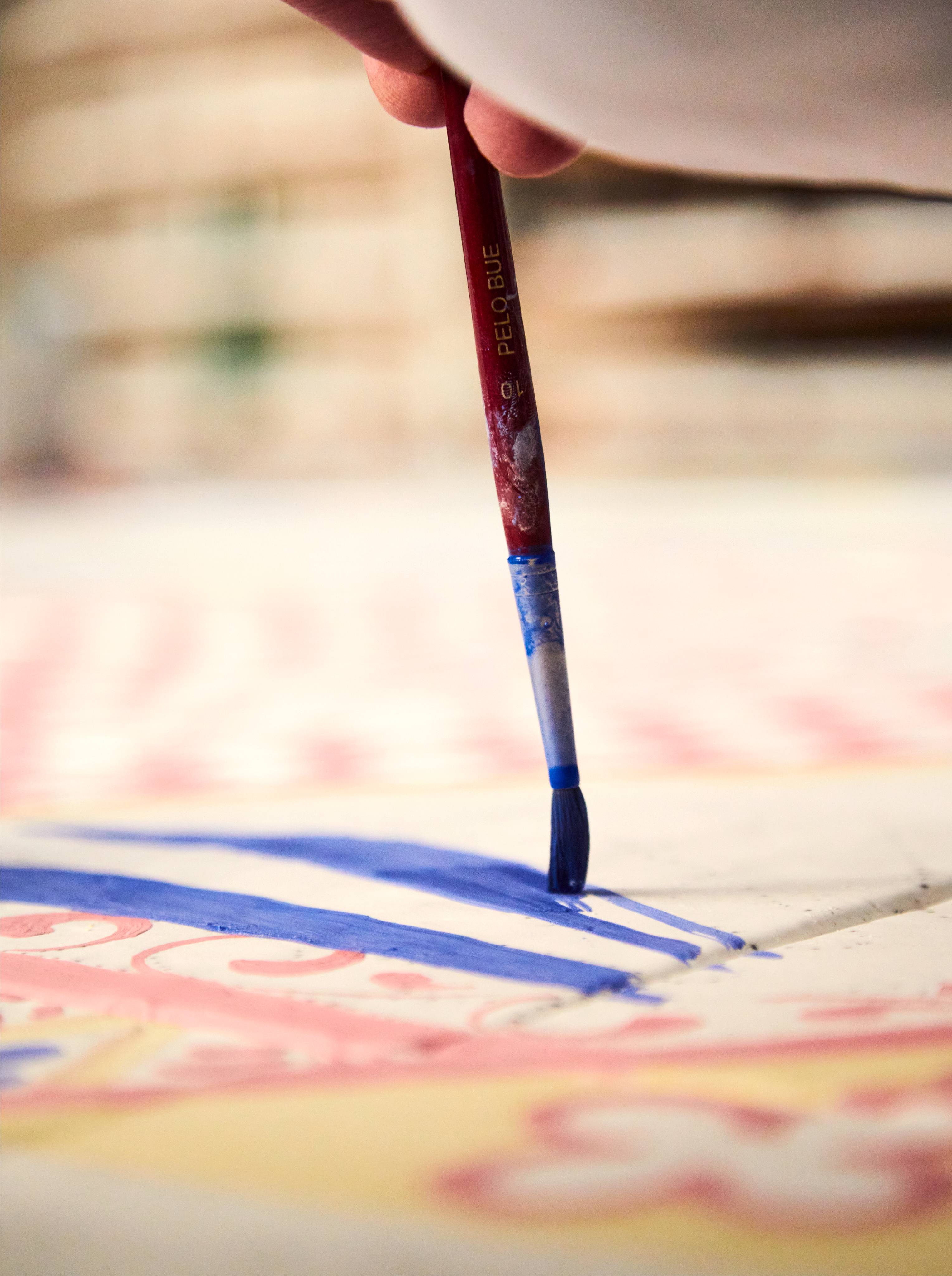 Dettaglio decorazione ceramica