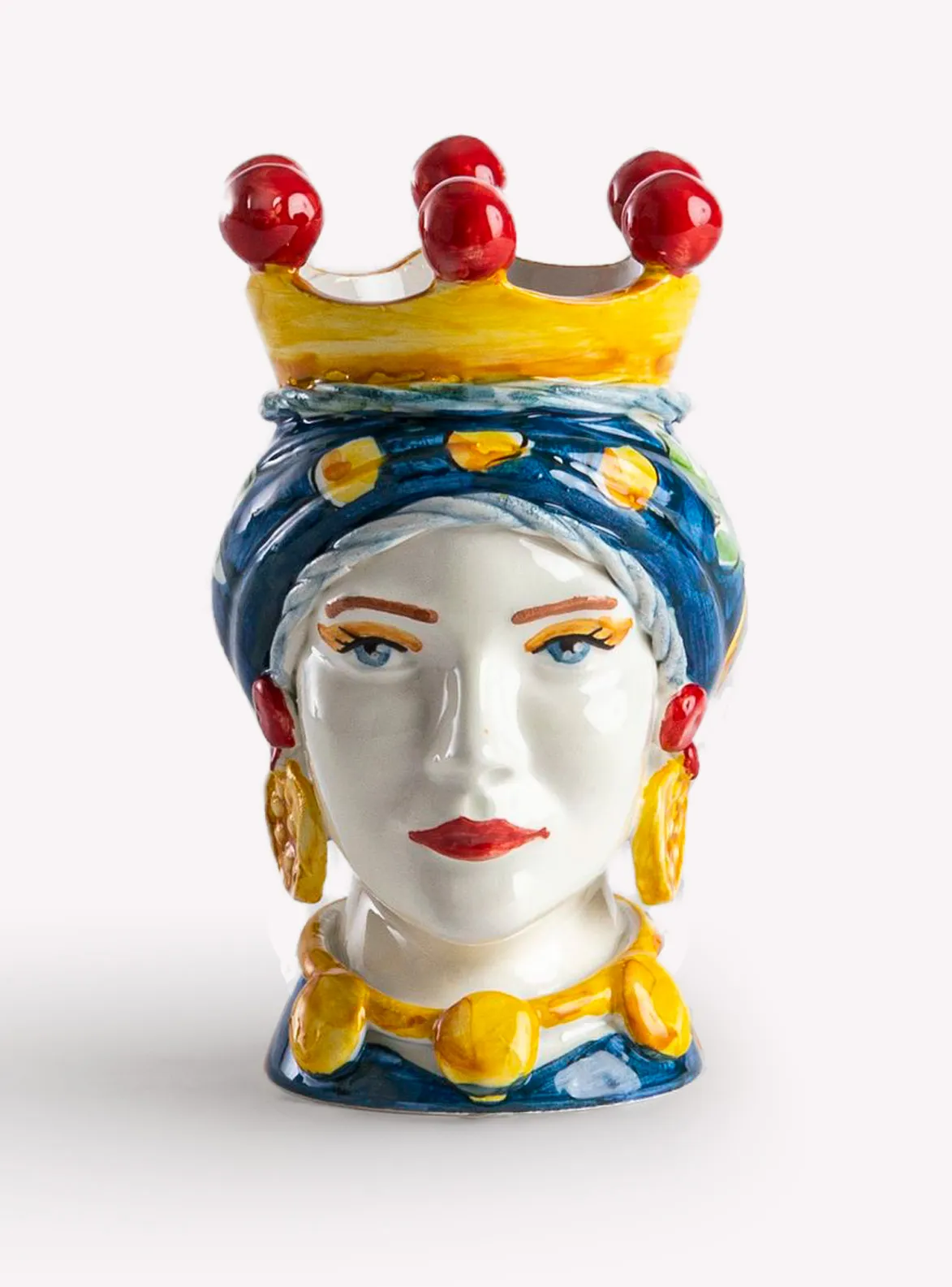 Testa femmina Aitnè turbante acanto