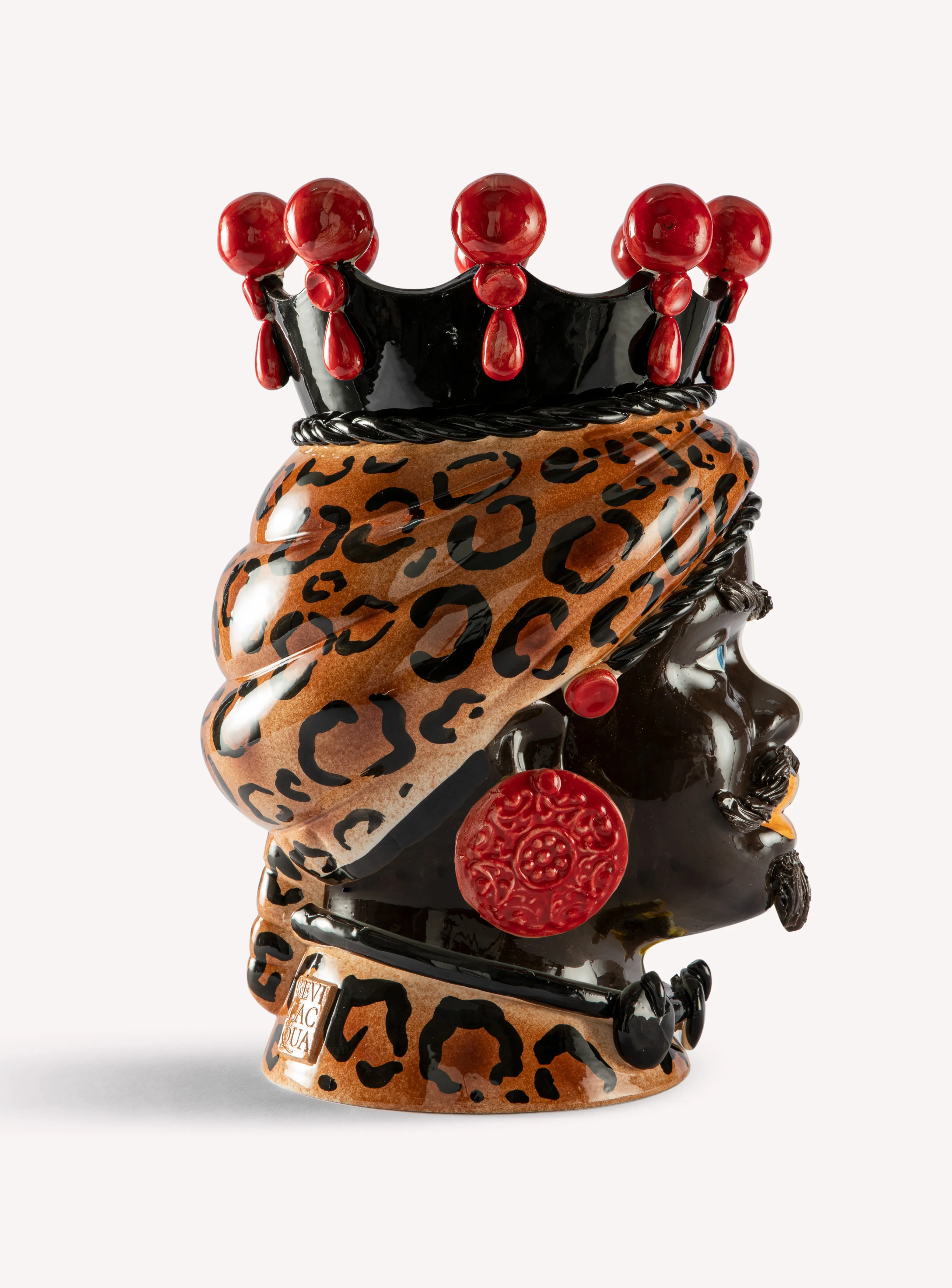 Heleo Black Male Moro Head – Spotted Turban — photo 2