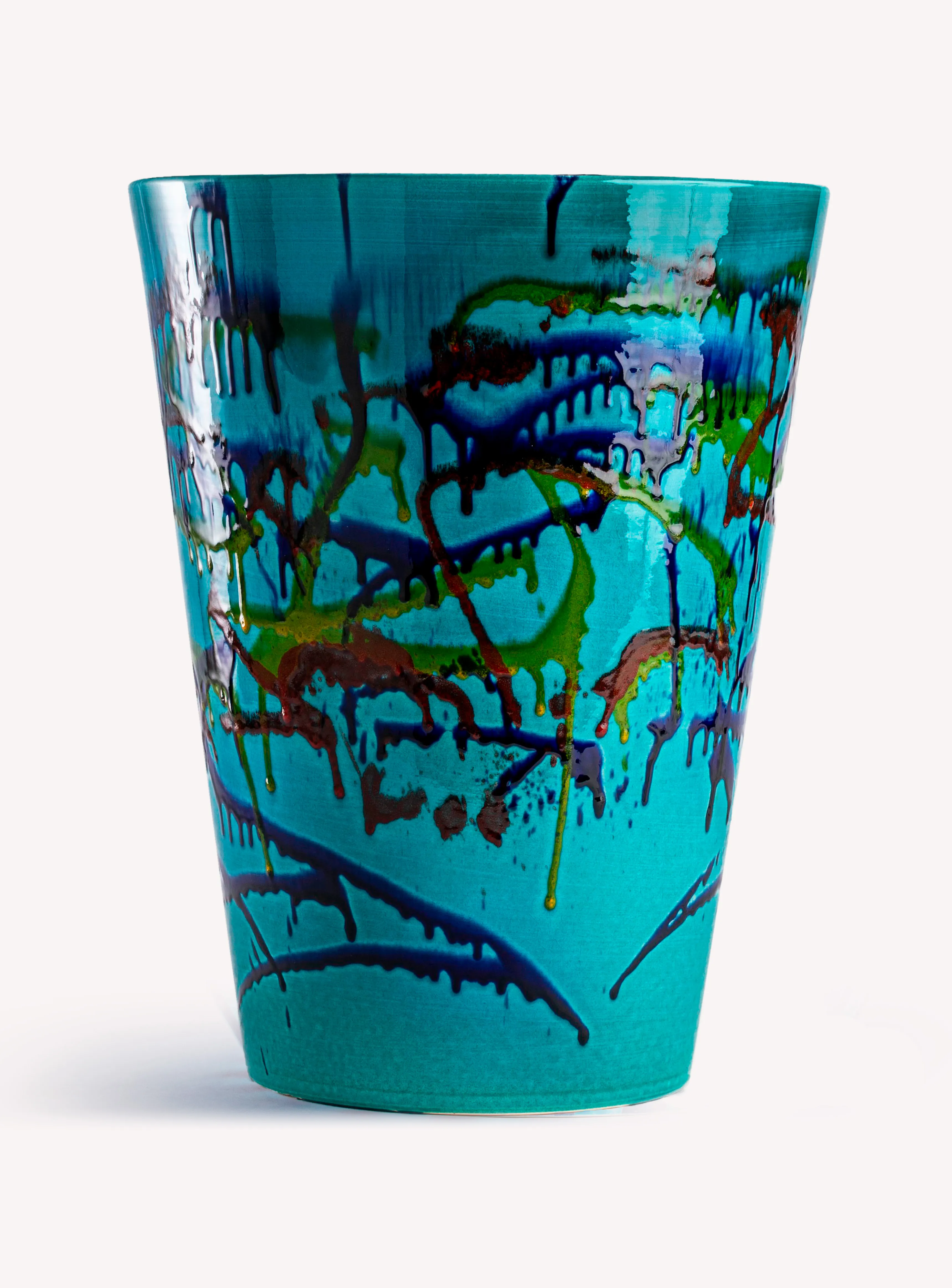 Small Dripping Art Side Table
